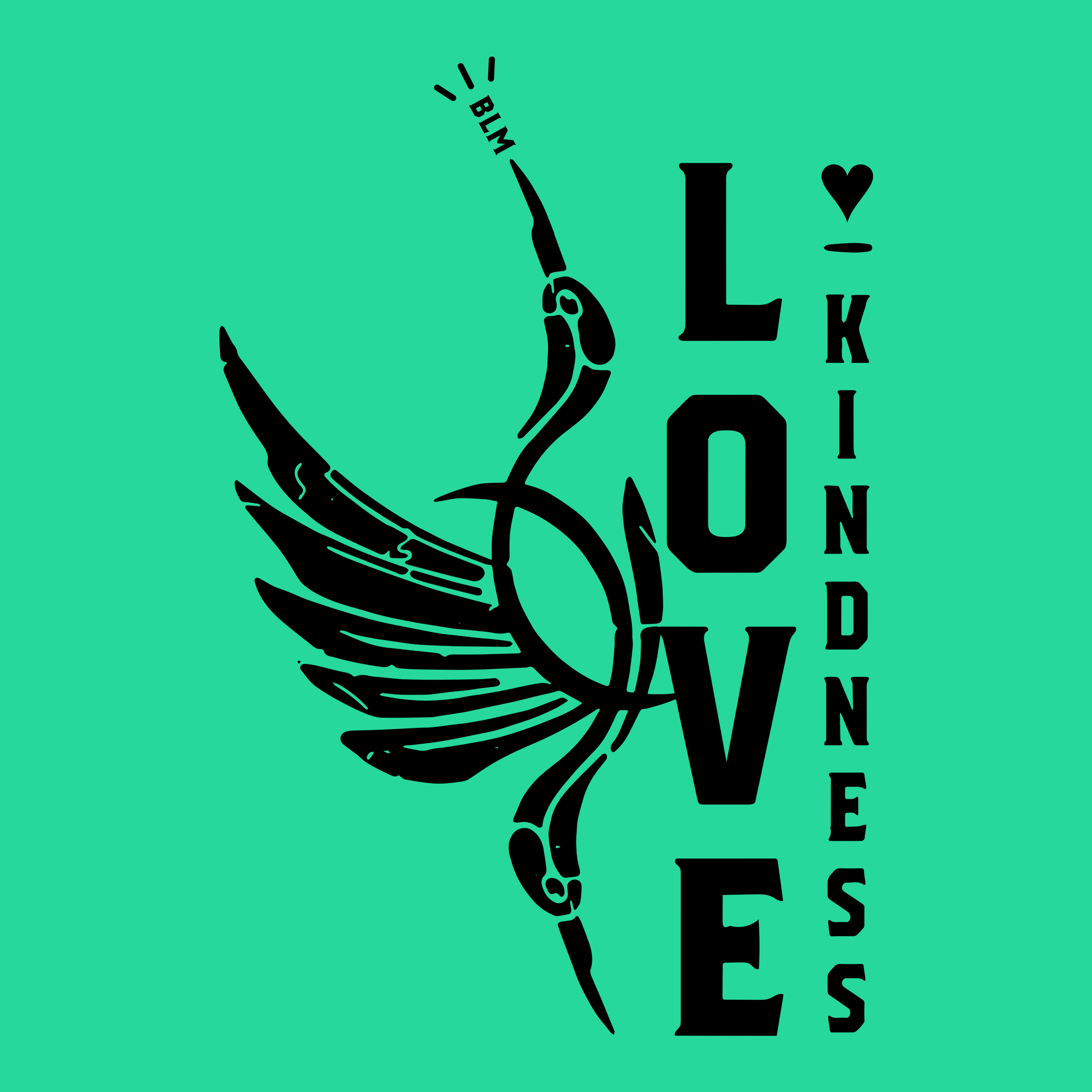 Love,Kindness,Cranes-Green-Square